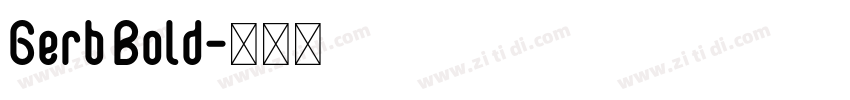 Gerb Bold字体转换
